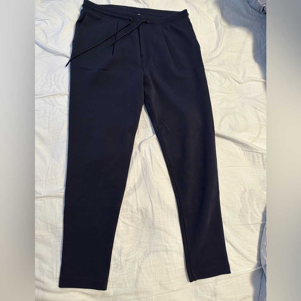 Express men’s casual slim fit jogger sweatpants Small navy